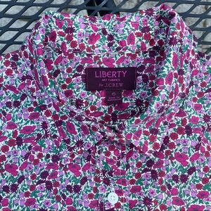 Liberty for J. Crew Button Up Shirt Blouse
